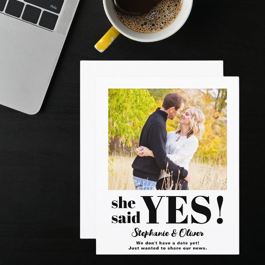 Budget Wir sind Verlobte Ankündigung von Foto Verl