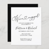 Budget Wir sind Verlobte Engagement Party Ankündig (Vorne/Hinten)