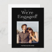 Budget Wir sind Verlobte Verlobung Ankündigung (Vorne/Hinten)