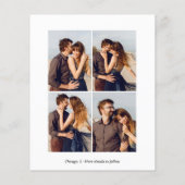 Budget Wir sind Verlobte Verlobung Ankündigung (Rückseite)