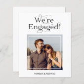 Budget Wir sind Verlobte Verlobung Ankündigung (Vorne/Hinten)