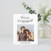 Budget Wir sind Verlobte Verlobung Ankündigung (Stehend Vorderseite)
