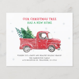 Budget Wir sind Weihnachten Umgezogen Umzugsankünd Flyer