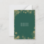 Budget Wir wünschen Ihnen ein frohes Weihnachts-Gr Mitteilungskarte (Rückseite)