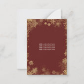 Budget Wir wünschen Ihnen ein frohes Weihnachts-Re Mitteilungskarte (Rückseite)