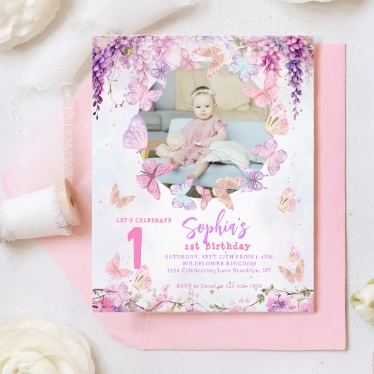 BUDGET Wisteria Butterfly Kinder Foto Geburtstag