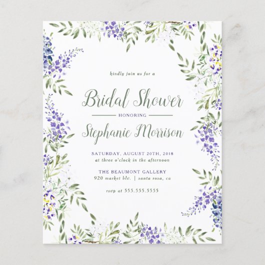 Budget Wisteria Flora Brautparty (Vorderseite)