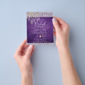 BUDGET Wisteria Floral Lace BRAUTPARTY INVITE Flyer (Gruppe)