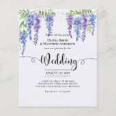 Budget Wisteria Lila Floral Lace Wedding (Vorderseite)