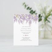 BUDGET Wisteria Lila Floral Wedites (Stehend Vorderseite)
