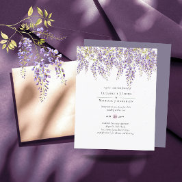 BUDGET Wisteria Lila Floral Wedites