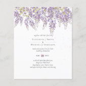 BUDGET Wisteria Lila Floral Wedites Flyer (Vorne)