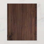 Budget Wood Lights Bridal Dusche Einladung (Rückseite)