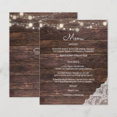 Budget Wood, Spitze, String Lights Menü (Vorne/Hinten)