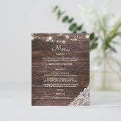 Budget Wood, Spitze, String Lights Menü (Stehend Vorderseite)