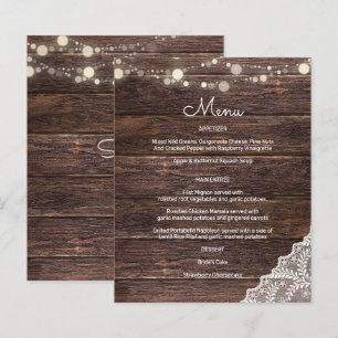 Budget Wood, Spitze, String Lights Menü
