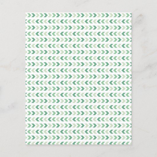 BUDGET Woodland Animal Baby Shower Einladung (Rückseite)