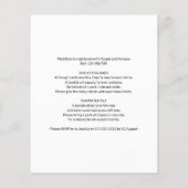 Budget Woodland Animals Boy Baby Shower Einladung (Rückseite)