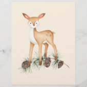 Budget Woodland Animals Wild 1 1. Geburtstag Flyer (Hinten)