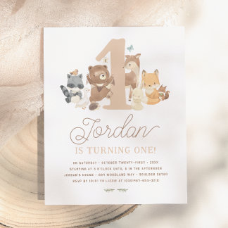 Budget Woodland Animes erste Geburtstagsparty