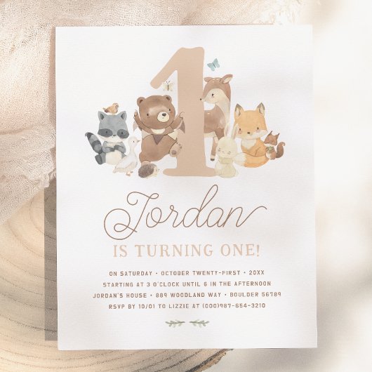 Budget Woodland Animes erste Geburtstagsparty