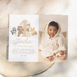 Budget Woodland Animes Erste Geburtstagsparty Foto