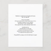 Budget Woodland Creatures Babydusche einladen Flyer (Hinten)