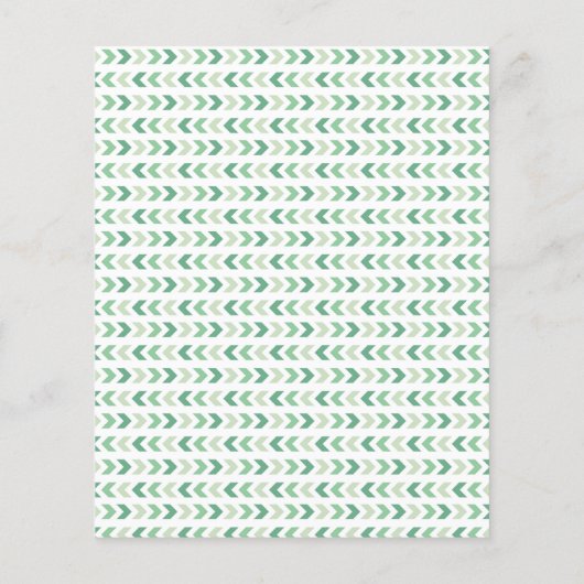 BUDGET Woodland Es ist eine Kinderdusche Einladung Flyer (Hinten)