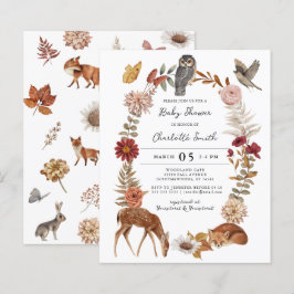 Budget Woodland Forest Animals Kinderdusche einlad