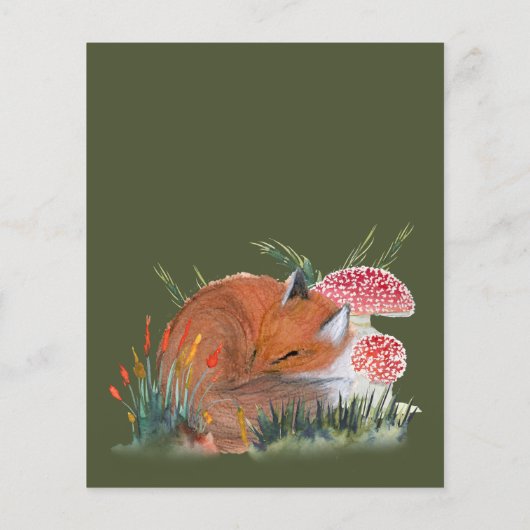 Budget Woodland Fox Herbstdusche (Rückseite)