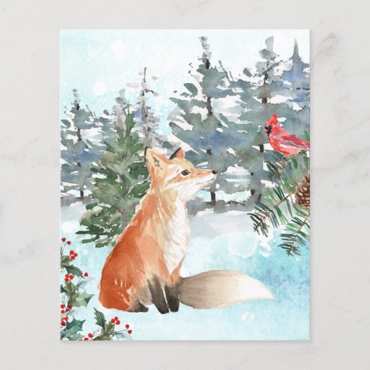 Budget Woodland Fox Weihnachten (Vorderseite)