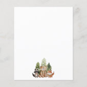 Budget Woodland Happy Camper Camping Kindergeburts (Rückseite)