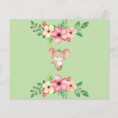 Budget Woodland Rustikale neutrale Babydusche lade (Rückseite)