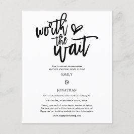 Budget Worauf warten Hochzeit speichern Sie das Da