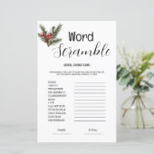 Budget Word Scrumble Brautparty Game (Stehend Vorderseite)