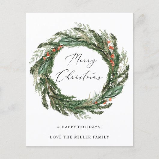 Budget Wreath - Frohe Weihnachten (Vorderseite)