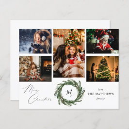 Budget Wreath Monogram 5 Foto Frohe Weihnachten W