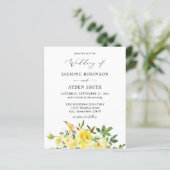 Budget Yellow Floral Wedding (Stehend Vorderseite)