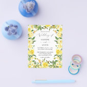 Budget Yellow Floral Wedding V2 Flyer (Einzeln)