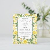 Budget Yellow Floral Wedding V3 (Stehend Vorderseite)