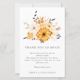 BUDGET Yellow Florals Wedding 3 Foto Zitat Danke