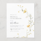 Budget Yellow Wildblume Boho Brautparty Foto (Vorderseite)