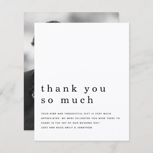 Budget Zeitgenössisches neu verheiratetes Foto Vie (Vorne/Hinten)