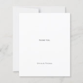 BUDGET Zeitloses schwarzes monochromes Hochzeitsfo (Rückseite)