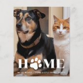 Budget Zuhause Custom Pet Foto Weve Moved Dog Movi (Vorderseite)