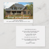 Budget Zuhause Sweet Change Foto Moving Mitteilungskarte (Vorne/Hinten)