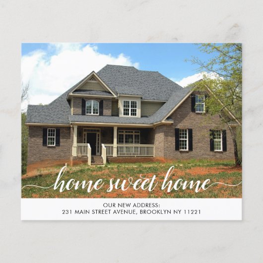 Budget Zuhause Sweet New Address Foto Moving (Vorderseite)