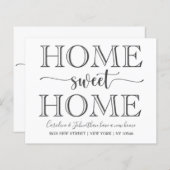 Budget Zuhause Sweet Zuhause Moving Ankündigung (Vorne/Hinten)