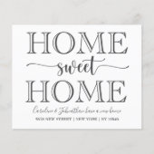 Budget Zuhause Sweet Zuhause Moving Ankündigung (Vorderseite)