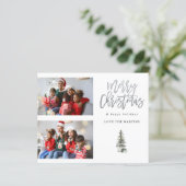 Budget Zwei Foto Weihnachtsbaum Moderne (Stehend Vorderseite)